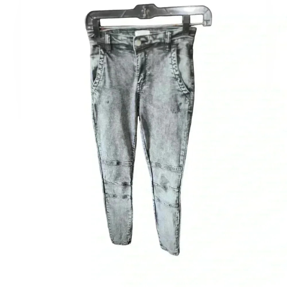 Easel Los Angeles size small black acid wash skinny‎ jean jegging. - Picture 2 of 11